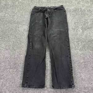Bailey's PT Jeans Mens 34x34 Black Relaxed Straight Denim Charcoal Wash Casual